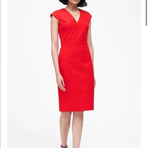 Banana Republic Bi-stretch V-neck dress